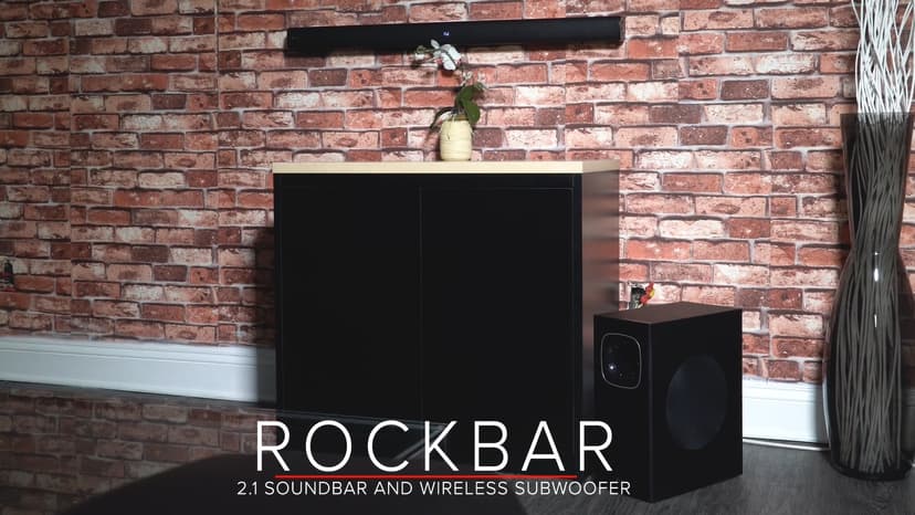 Rockville ROCKBAR 40" 400W Soundbar W/Wireless Subwoofer/Bluetooth/HDMI/Optical, Black