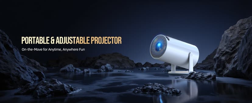 Mini Projector with WiFi and Bluetooth, Portable Projector Full HD 4K Support with Automatic Vertical Keystone Correction 270° Rotation Projector and Android 11.0 Smart Projector