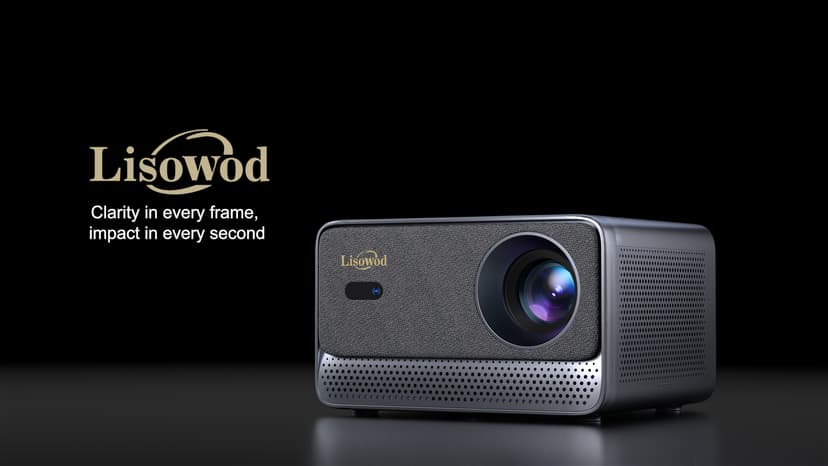 Projector with WiFi and Bluetooth, Mini-Projector: [For Netflix & AI Auto-Setup System & Live TV& 1000ANSI & 800+Built-inApps &Browser],Lisowod L03Pro 1080P Smart Portable-Outdoor-Movie Projector