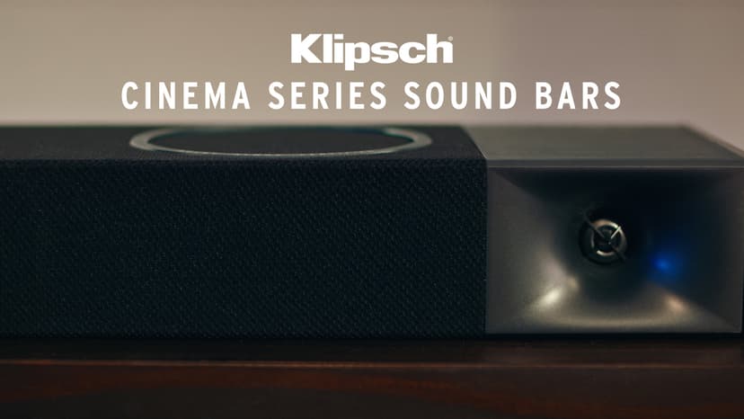 Klipsch Cinema 400 Sound Bar + 8Inch Wireless Subwoofer with HDMIARC,Black
