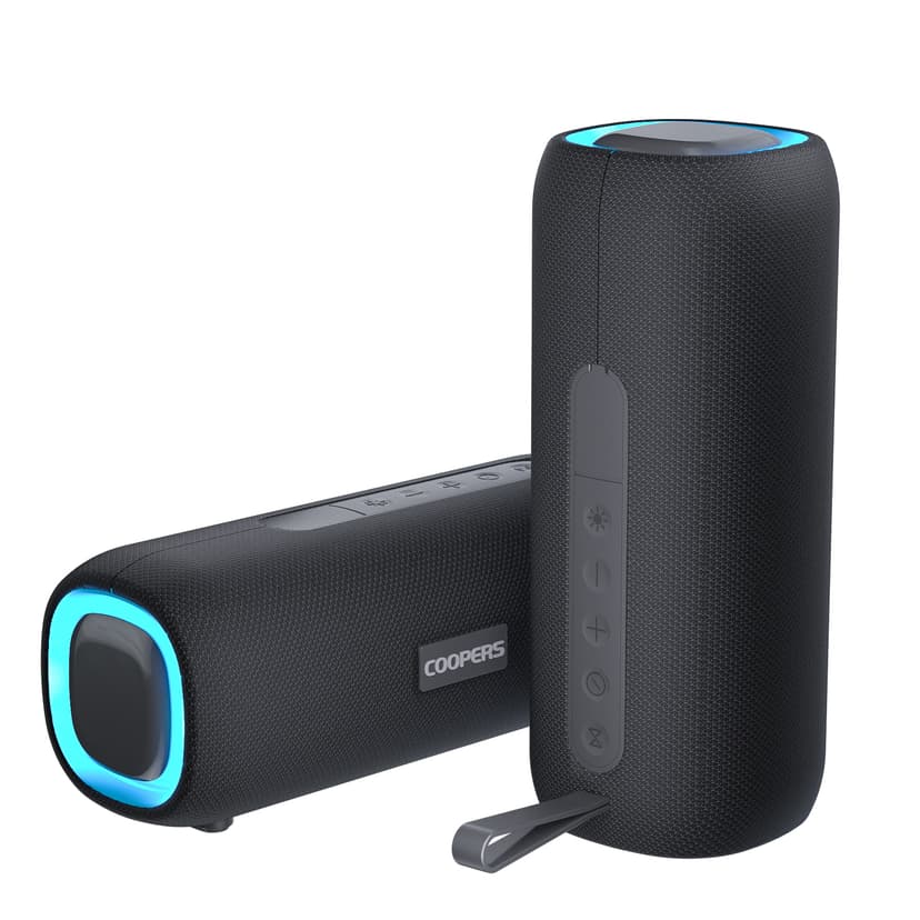 Portable Bluetooth Speaker, Wireless Bluetooth Speaker with Clear Loud Stereo Sound, IPX5 Waterproof Speakers with RGB Lights, BT5.3, Long Playtime, TWS Pairing for Home Outdoor Party Beach Travel
