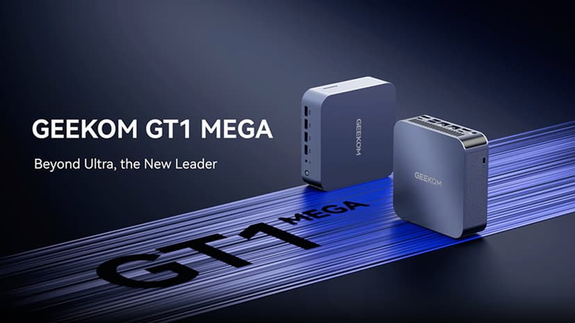 GEEKOM GT1 Mega AI Mini PC,14th Gen Intel Ultra U5-125H (14C/18T,Up to 4.5 GHz) 32GB DDR5 1TB SSD, Mini Desktop Computers Windows 11 Pro Support Dual 2.5G LAN/WiFi 7/BT 5.4 /USB4.0/8K/3-Year Warranty