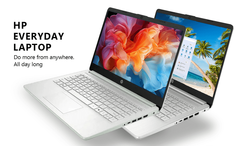 HP Student Business Laptop Computer - w/Microsoft Office Lifetime & External DVD Drive • 16GB RAM • 128GB UFS & 256GB Extend Micro SD • Intel 4-Core Processor • HD Display • Win11 Pro(Green)