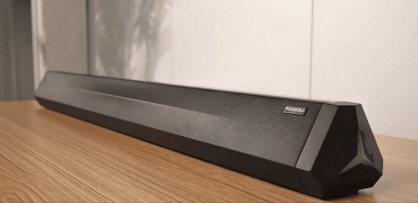 Passau Sound Bar 35 Inch Soundbar for Smart TV Speaker with LED Display, Bluetooth 5.3, Opt/USB/AUX Connectivity, 3 DSP Mode 60W Soundbar for Home Theater Audio PC Gaming Projector -35 Inch