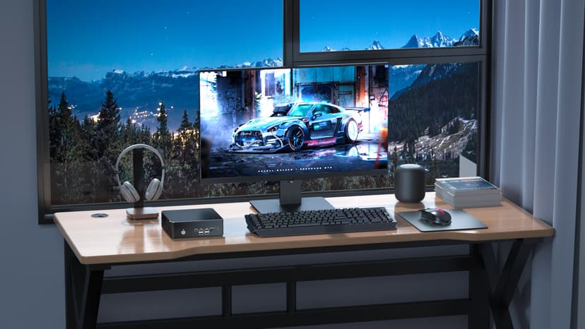 msecore Mini PC i9, 64GB RAM 1T SSD Desktop Computer with Core i9-9880H (Upto 4.8GHz), 2*HDMI, 1*DP, Triple Display, 4K@60Hz, Dual 2.5G LAN, Optical, USB-C, Wi-Fi 6E, Bluetooth 5.3, Windows 11 Pro