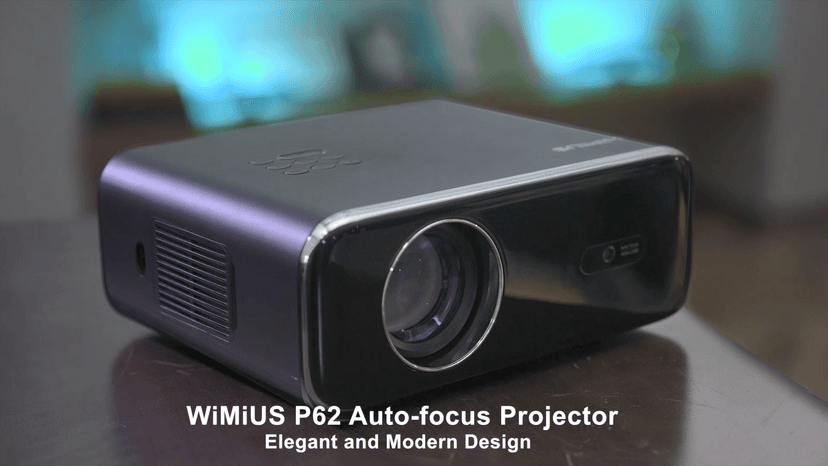 [Auto Focus/4K Support] Projector with WiFi 6 and Bluetooth 5.2, 700ANSI Native 1080P Outdoor Movie Projector, WiMiUS P62 Auto 6D Keystone & 50% Zoom, Smart Home Projector for iOS/Android/TV Stick