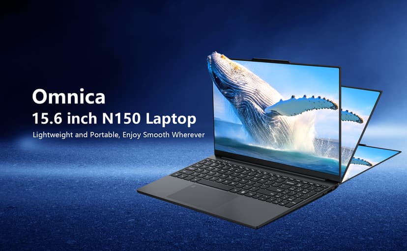 2025 Laptop, 15.6 Inch Gaming Laptop with N150 Processor(up to 3.6GHz), Laptop Computer with 16GB RAM 512GB SSD, Backlit Keyboard, Fingerprint Unlock, Win 11 Pro, Metal Shell, Laptops for Gaming