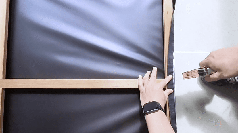 Projector Screen Material Fabric 69x118 inch for Max 130 inch 16:9 Projection Screen DIY, Black Backing 4K Ultra HD Front Projection EVA Polymer Material (White)