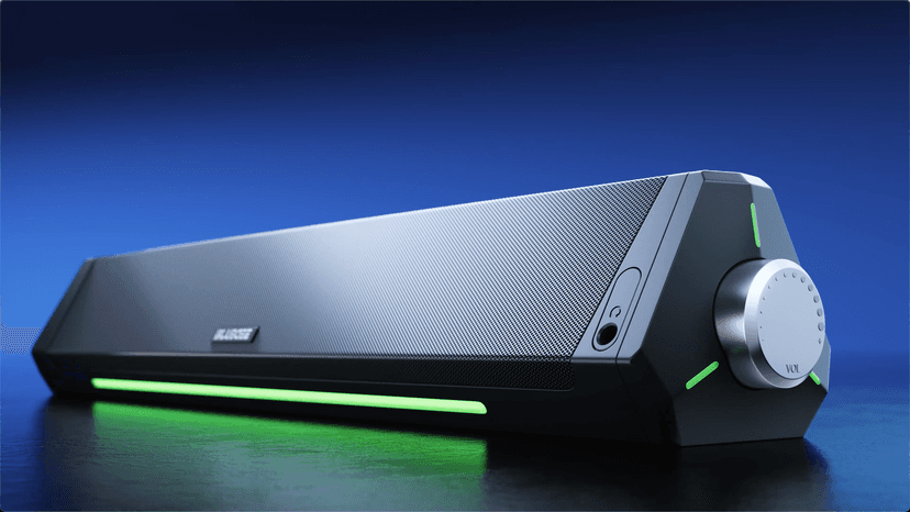 BLUEDEE Computer Speakers, Bluetooth Soundbar, HiFi Stereo, 3.5mm Aux-in Connection, USB Powered Speakers for Desktop Monitor, PC, Laptop, Tablets