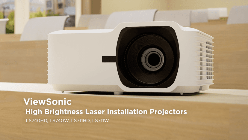 ViewSonic LS740HD 5000 Lumens 1080p Laser Projector with 1.3x Optical Zoom, H/V Keystone, 4 Corner Adjustment, and 360 Degrees Projection for Auditorium, Conference Room and Education