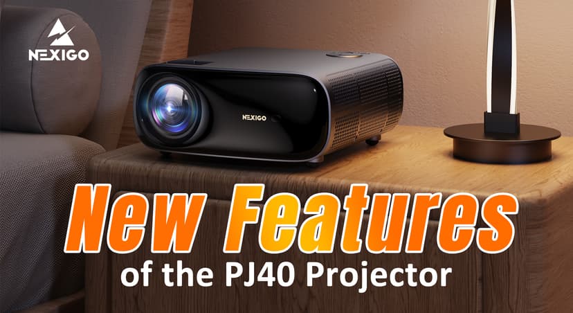 NexiGo PJ40 (Gen 3) Projector with WiFi and Bluetooth, D65 Calibrated, Native 1080P, 4K Supported, Projector for Outdoor Movies, 20W Speakers, Home Theater, Compatible w/TV Stick, iOS, Android
