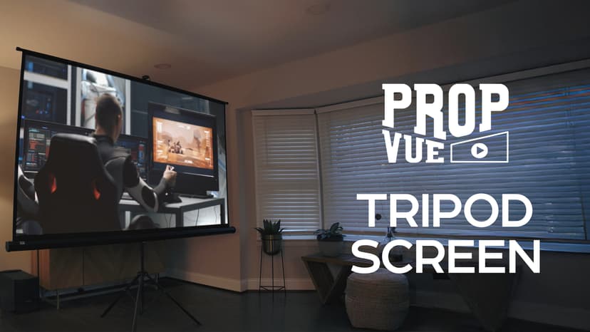 100 Inch Indoor and Outdoor Projector Screen with Stand for Movies or Presentations - HD Premium 16:9 Folding Free Tripod Screen with Carry Bag and Straps, Matte