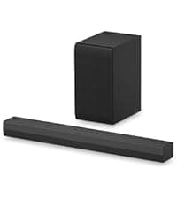 LG S60T 3.1 ch. Soundbar with Wireless Subwoofer, Dolby Audio, TV Synergy, Wow Interface, AI Sound Pro (2024 Model)