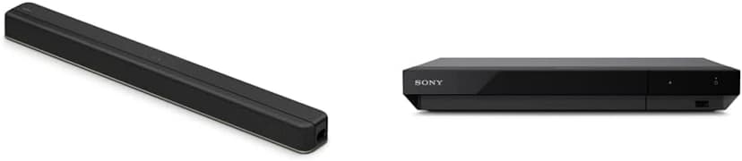 Sony HTX8500 2.1ch Dolby Atmos/DTS:X Soundbar with Built-in subwoofer, Black & UBP- X700M 4K Ultra HD Home Theater Streaming Blu-ray™ Player with HDMI Cable