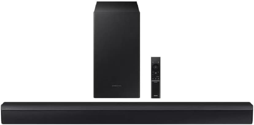 SAMSUNG 2.1Ch 210W Soundbar with Wireless Subwoofer - Black HW-C43M (Renewed)