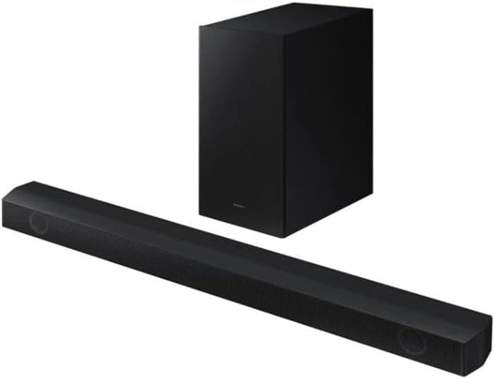 Samsung 2.1Ch 360W Soundbar with Wireless Subwoofer Black HW-B53M (Renewed)