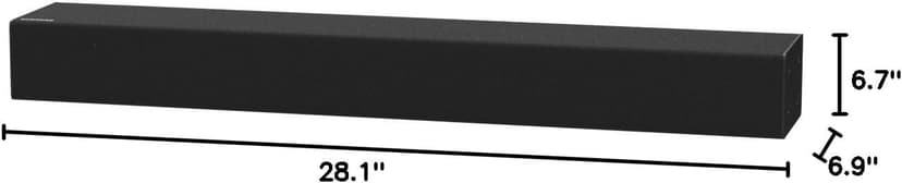 SAMSUNG HW-N300 2-Channel TV Mate Soundbar, Bluetooth Wireless, Built-in USB Port, Surround Sound Expansion, Booming Bass with a Built-in Woofer, Audio Remote App