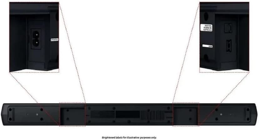 Samsung B-Series 4.1.CH Soundbar & Rear Speakers w/Subwoofer Bluetooth HW-C47M/ZA (Renewed)