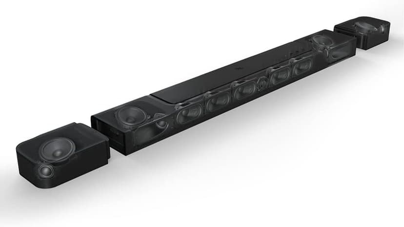 JBL BAR 1000 PRO 7.1.4 Soundbar with 10 in. Wireless Subwoofer Detachable Rear Speakers and 2m 8K Ultra High Speed HDMI Cable