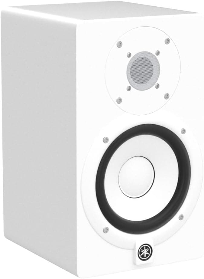 YAMAHA HS5 W 5-Inch Powered Studio Monitor (White, 2-Pack) Bundle (2 Items)