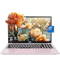 NIMO 15.6 FHD Student Laptop, 16GB RAM, 1TB SSD, Intel Pentium Quad-Core N100(Beat to i3-1115G4, Up to 3.4GHz), 2 Years Warranty, Backlit Keyboard, Fingerprint, Win 11, Rose Gold