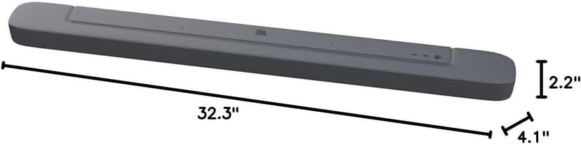 JBL Bar 300: 5.0-Channel Compact All-in-one soundbar with MultiBeam™ and Dolby Atmos®, Black