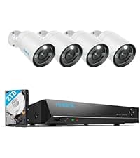 REOLINK New Version 12MP Smart Security System with AI Video Search, Person/Vehicle/Animal Detection Color & Infrared Night Vision, Two-Way Talk, 24/7 Recording, Perimeter Protection, RLK8-1200D4-A