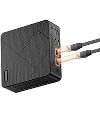 Oculink Mini PC AMD Ryzen 7 7840HS, GPU Radeon 780M Gaming Desktop Computer A1, 32GB DDR5 RAM 1TB M.2 NVME PCIe 4.0 SSD, 8K Triple Displays, 11 Pro, USB 4.0, WiFi 6E, BT5.2, 2.5 GbE LAN, VESA