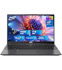 NIMO 15.6 FHD Student Laptop, 16GB RAM, 1TB SSD, Backlit Keyboard, Fingerprint, Intel Pentium Quad-Core N100 (Beat to i3-1115G4, Up to 3.4GHz), 2 Years Warranty, 90 Days Return, WiFi 6, Win 11