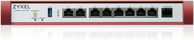 Zyxel High Speed Cyber Security Firewall | 2x Multi-Gig 2.5G | VPN | Business Class Recommended up to 100 Users | Nebula Cloud Option | Hardware Only [USGFLEX200H]