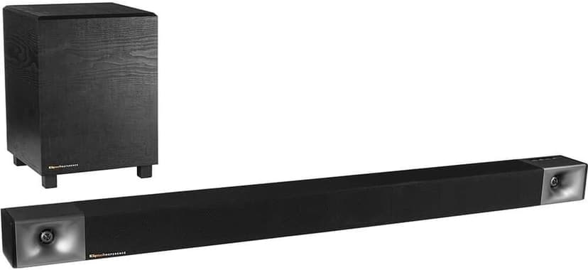 Klipsch Cinema 600 Sound Bar Sound Wall Mount Speakers, Black Surround 3 Surround Speaker, Black