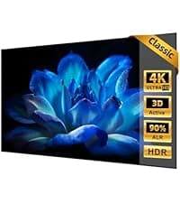 NothingProjector Projector Screen, 120 inch, Ambient Ceiling Light Rejecting ALR, 4K Ultra HD Fixed Frame 16:9, On Wall Mount Projection Screen for Ultra Short Throw Projectors, Black Series