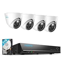 REOLINK New Version 12MP Smart Security System with AI Video Search, Person/Vehicle/Animal Detection Color & Infrared Night Vision, Two-Way Talk, 24/7 Recording, Perimeter Protection, RLK8-1200D4-A