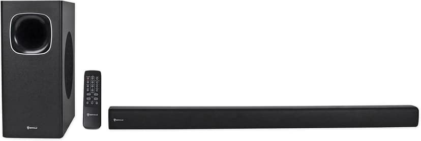 Rockville ROCKBAR 40" 400W Soundbar W/Wireless Subwoofer/Bluetooth/HDMI/Optical, Black
