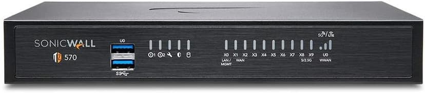 Sonicwall TZ570 Network Security Appliance (02-SSC-2833) | Next-Generation Firewall | Zero-Touch Deployment | 8X 1GbE Ports, 2X 5GbE Ports