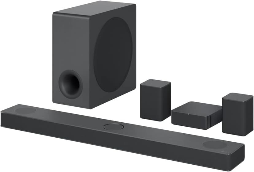 LG S80QR 5.1.3ch Sound bar with 4ch Rear Speakers, Center Up-Firing, Dolby Atmos DTS:X, Works with Airplay2, Spotify HiFi, Alexa, High-Res Audio, Synergy TV, Meridian