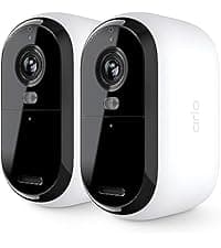 Arlo Ultra 2 Spotlight Camera 4K HDR (2 Cameras, SmartHub Included & Required) | Wireless Home Security Camera | Color Night Vision, Motion Sensor, 180º View, 2-Way Audio, White