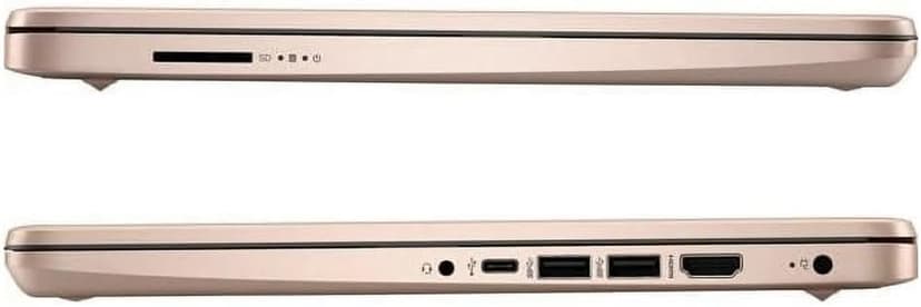 HP Business Student Laptop Computer - Windows 11 Pro & Microsoft Office Lifetime | 14 inch HD | AI-Powered, Long Batter Hr N-Serious Laptop| 16GB RAM, 128GB UFS, 256GB Extend Micro SD | Rose Gold