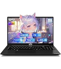 NIMO 15.6 IPS FHD-Laptop, 16GB RAM 1TB SSD Intel Pentium Quad Core N100, Computer with Backlit Keyboard Fingerprint (Beat to i3-1115G4 Up to 3.4GHz) Laptops for Student, Win 11 Rose Gold