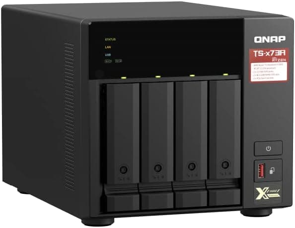 QNAP TS-473A-8G SAN/NAS Storage System, Black