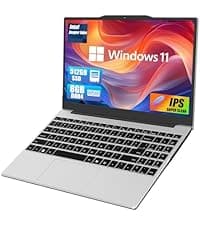 2025 New Portable Laptop,Student and Business,14" FHD IPS Display,N5095 Processor(Beats N4000/N4020),8GB DDR4 RAM,256GB PCIe SSD,Numeric Keypad,2.4/5G WiFi,38WH Battery,Webcam,Mini HDMI,USB(Pink)