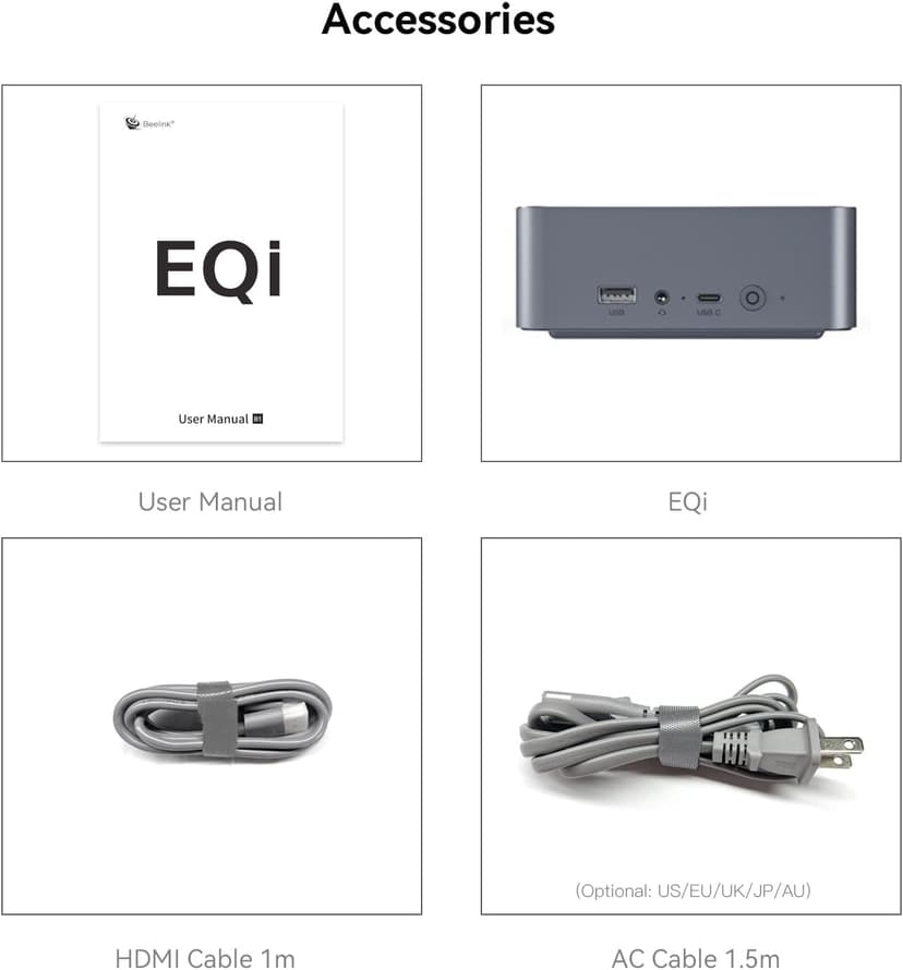 Beelink EQi12 Dual LAN Mini PC, Intel Core 1220P(10C/12T, up to 4.4GHz), 16GB DDR4 RAM 500GB PCIe4.0 SSD, Mini Desktop Computer Support WiFi 6/ BT5.2/ Dual HDMI/Bulit-in 85W Power Supply