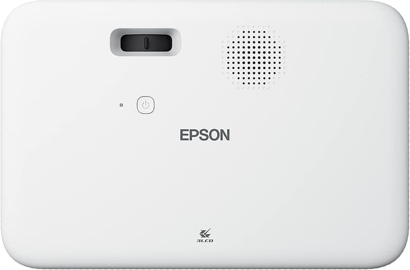 Epson EpiqVision Flex CO-FH02 Full HD 1080p Smart Streaming Portable Projector, 3-Chip 3LCD, 3,000 Lumen Color/White Brightness, Android TV, Bluetooth, 5W Speaker, Home Entertainment