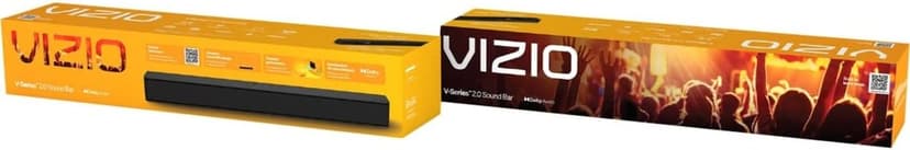 VIZIO V-Series 2.0 Compact Home Theater Sound Bar with DTS Virtual:X, Bluetooth, Voice Assistant Compatible, Includes Remote Control - V20-J8
