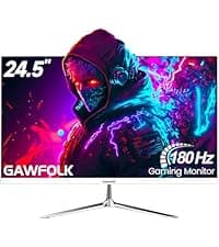 Gaming Monitor 27 inch QHD IPS, PC Screen 120Hz 2K (2560×1440P), Ultra-Thin Zero Frame Computer Display for Home Office Business, DP, HDMI, Wall-Mounted