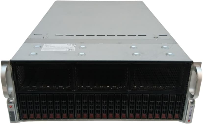 Supermicro Deep Machine Learning 4U 2X EPYC 64-Core, 1TB DDR4 RAM, 4X 15.36TB SSD, NVMe 2X 10GbE BYO 8X GPU (Renewed)