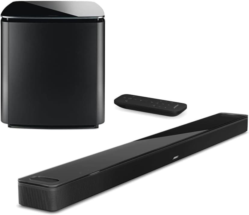 Bose Smart Ultra Dolby Atmos Soundbar Speaker Black, Bundle with Bass Module 700 Black, Home Audio Speaker TV Wireless, Bluetooth, WiFi, Alexa, Google, Voice Control (Soundbar + Bass) (2 Items)