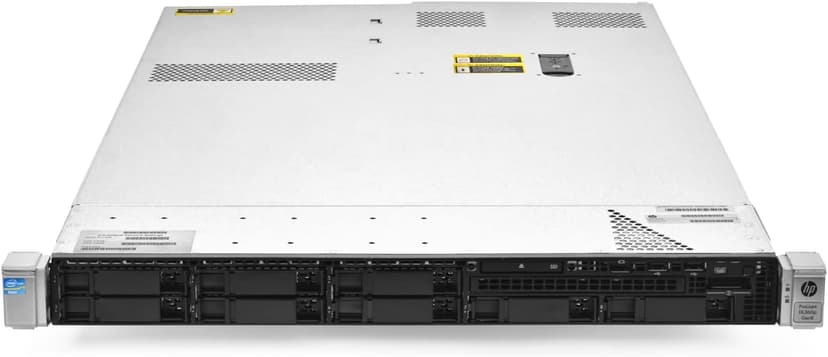 HP ProLiant DL360p Gen8 1U RackMount 64-bit Server with 2×6-Core E5-2640 Xeon 2.5GHz CPUs + 64GB PC3-10600R RAM + 8×300GB 10K SAS SFF HDD, P420i RAID, 4×GigaBit NIC, 2×Power Supplies, NO OS (Renewed)