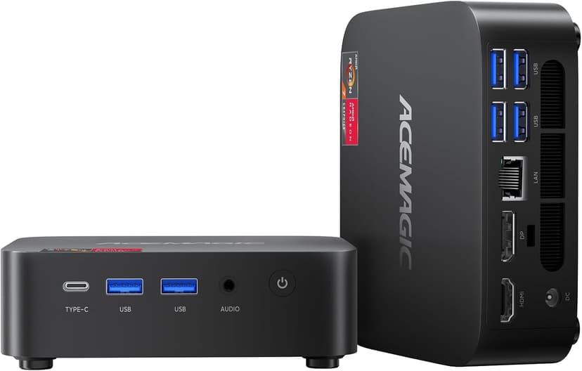 ACEMAGICIAN Kron Mini K1 Mini PC, Ryzen 7 5700U, 32GB DDR4 1TB NVMe SSD Mini Computers, Small Light Gaming PC 4K@60Hz Triple Display, Mini Desktop WiFi6 | Bluetooth 5.2 | Dual Channel | Auto Power On