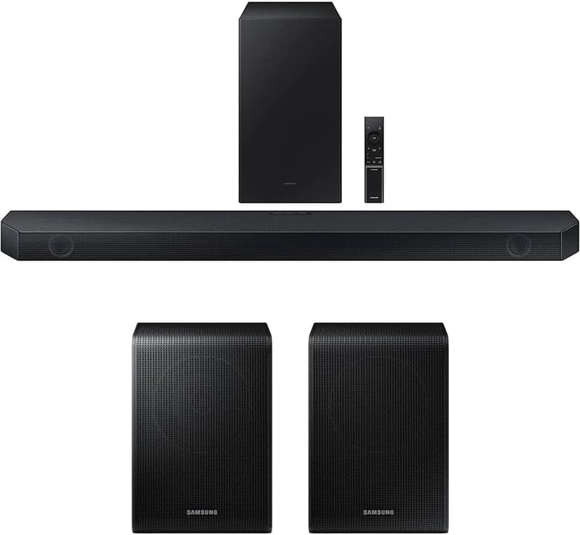SAMSUNG HW-Q600C 3.1.2ch Soundbar and Subwoofer with Dolby Audio Bundle SWA-9200S Wireless Surround Speakers